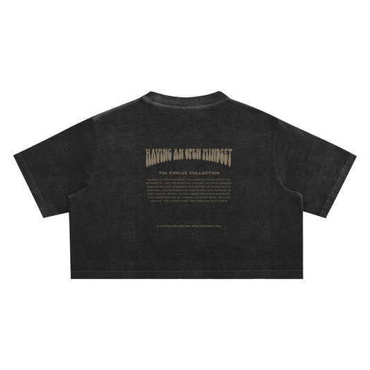 Stay Dirtless SS26 Snow Washed Crop Top