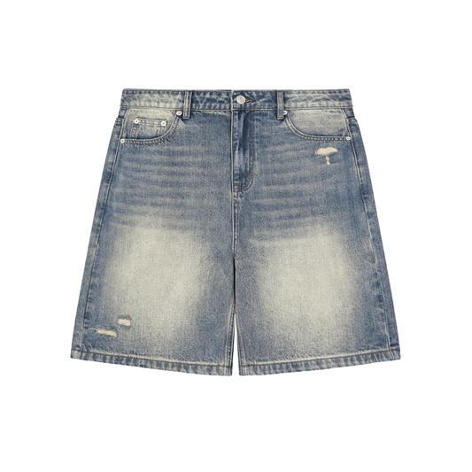 Stay Dirtless SS26 Distressed Denim Shorts